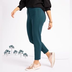 Skinny-Leg | Cigarette Dress Pant Yoga Pants (Forest)